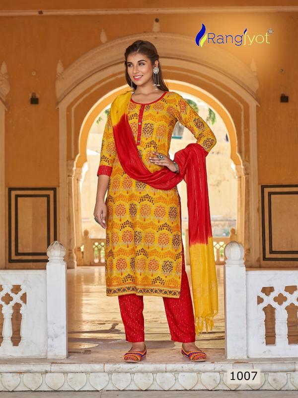 Rangjyot Rang Rasiya 1 Rayon Embroidery Designer Readymade suit